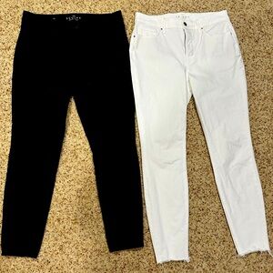WHBM sculpt skinny ankle jean bundle. Size 6